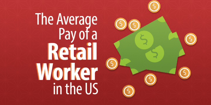 Средняя заработная плата работника розничной торговли в США