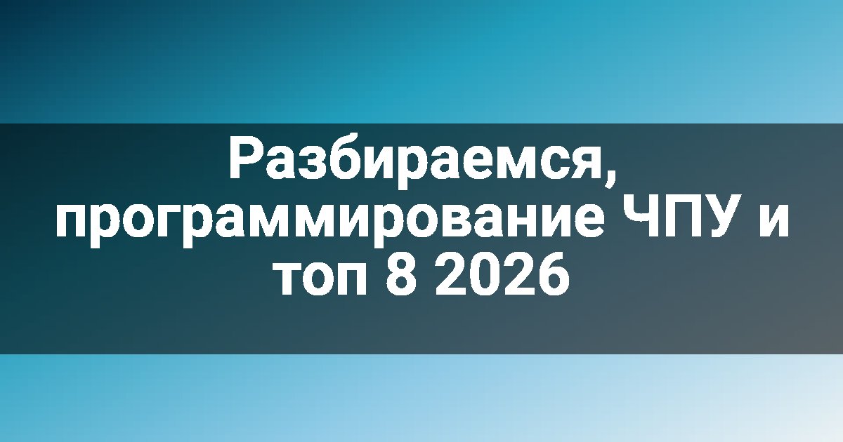 Разбираемся, программирование ЧПУ и топ 8 2026