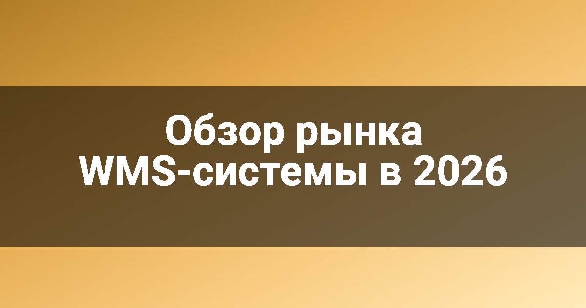 Обзор рынка WMS-системы в 2026